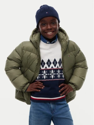 Tommy Hilfiger Kurtka puchowa Essential KB0KB10091 Zielony ciemny Regular Fit