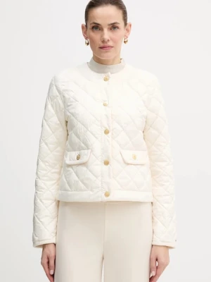Tommy Hilfiger kurtka puchowa kolor beżowy przejściowa WW0WW47449