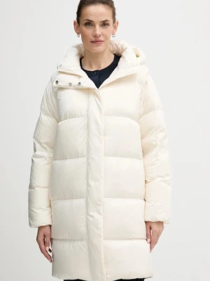 Tommy Hilfiger kurtka puchowa kolor beżowy zimowa WW0WW46535