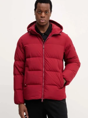 Tommy Hilfiger kurtka puchowa kolor bordowy zimowa MW0MW40616