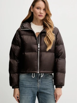 Tommy Hilfiger kurtka puchowa kolor brązowy zimowa WW0WW46541