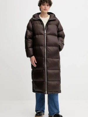 Tommy Hilfiger kurtka puchowa kolor brązowy zimowa WW0WW46543