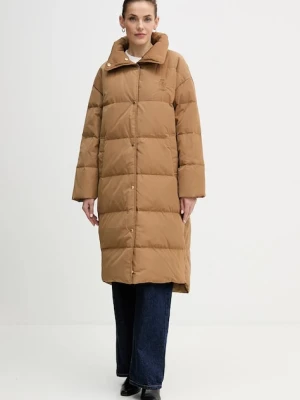 Tommy Hilfiger kurtka puchowa kolor brązowy zimowa WW0WW47279