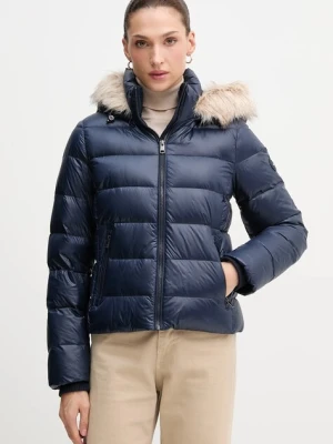 Tommy Hilfiger kurtka puchowa kolor granatowy przejściowa WW0WW47354