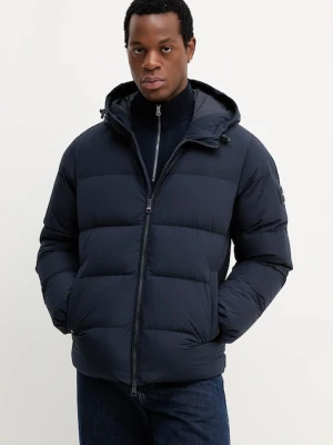 Tommy Hilfiger kurtka puchowa kolor granatowy zimowa MW0MW40616