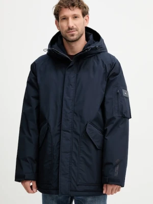 Tommy Hilfiger kurtka puchowa kolor granatowy zimowa MW0MW40627