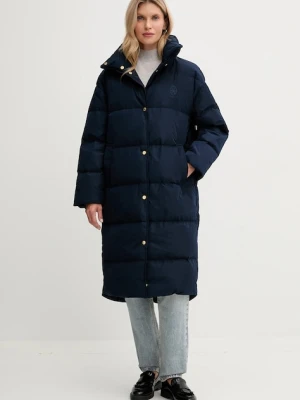 Tommy Hilfiger kurtka puchowa kolor granatowy zimowa WW0WW47279