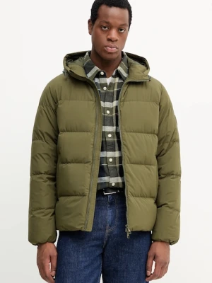 Tommy Hilfiger kurtka puchowa kolor zielony zimowa MW0MW40616