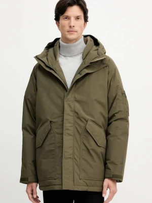 Tommy Hilfiger kurtka puchowa kolor zielony zimowa MW0MW40627