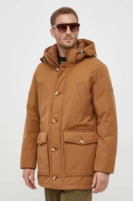 Tommy Hilfiger kurtka puchowa męska kolor brązowy zimowa