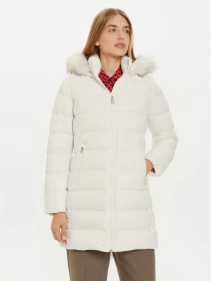 Tommy Hilfiger Kurtka puchowa WW0WW43122 Écru Regular Fit Kremowy