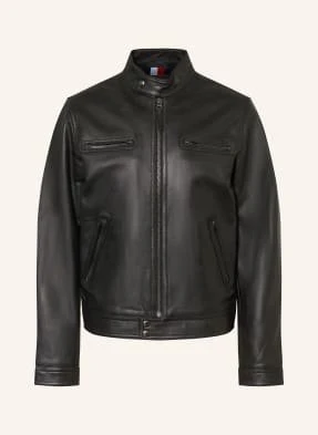 Tommy Hilfiger Kurtka Skórzana schwarz