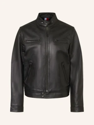 Tommy Hilfiger Kurtka Skórzana schwarz