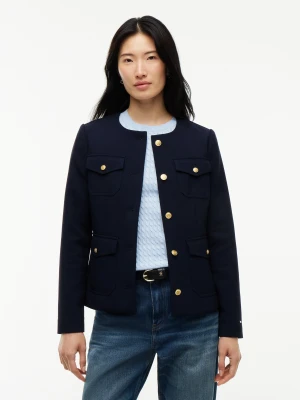Tommy Hilfiger Marynarka | Slim Fit granatowy