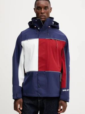 Tommy Hilfiger kurtka x SAIL GP kolor granatowy przejściowa oversize MW0MW41412