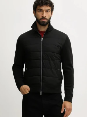 Tommy Hilfiger kurtka z dodatkiem wełny kolor czarny przejściowa MW0MW40774