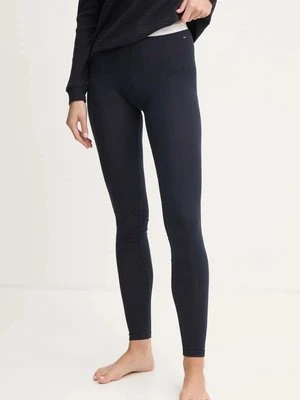 Tommy Hilfiger legginsy damskie kolor granatowy melanżowe UW0UW05576