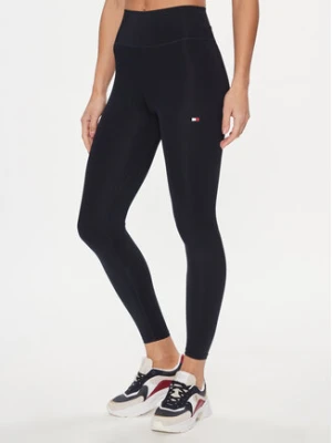 Tommy Hilfiger Legginsy Essentials WW0WW41082 Granatowy Slim Fit