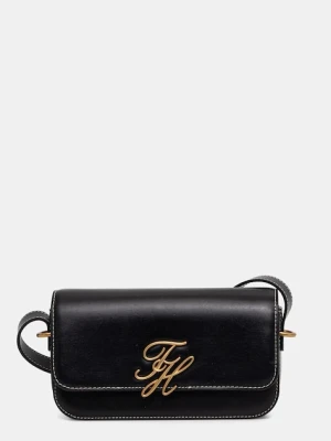 Tommy Hilfiger listonoszka damska skórzana czarny