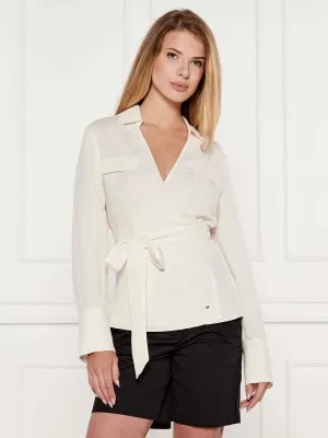 Tommy Hilfiger Lniana bluzka | Regular Fit