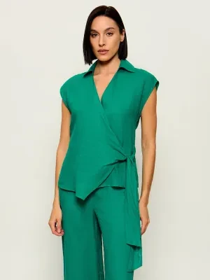 Tommy Hilfiger Lniana bluzka | Regular Fit
