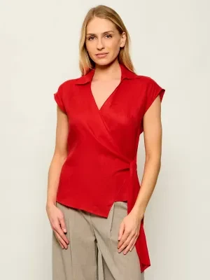 Tommy Hilfiger Lniana bluzka | Regular Fit