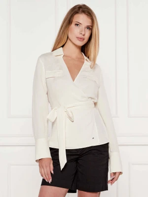 Tommy Hilfiger Lniana bluzka | Regular Fit