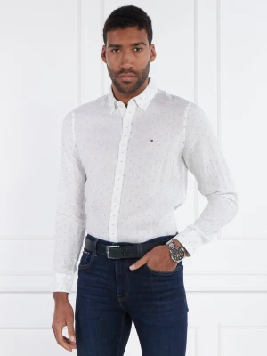 Tommy Hilfiger Lniana koszula FIL COUPE SF | Slim Fit