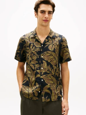 Tommy Hilfiger Lniana koszula FLORAL | Regular Fit