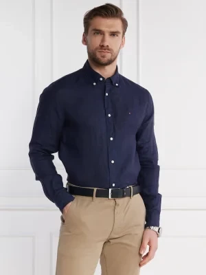 Tommy Hilfiger Lniana koszula PIGMENT DYED | Regular Fit