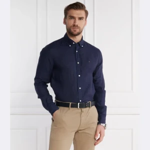 Tommy Hilfiger Lniana koszula PIGMENT DYED | Regular Fit