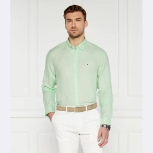 Tommy Hilfiger Lniana koszula PIGMENT DYED | Regular Fit