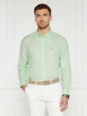 Tommy Hilfiger Lniana koszula PIGMENT DYED | Regular Fit