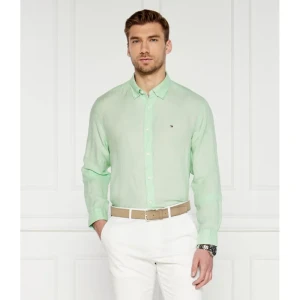 Tommy Hilfiger Lniana koszula PIGMENT DYED | Regular Fit