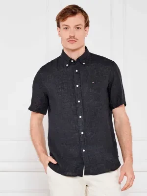 Tommy Hilfiger Lniana koszula | Regular Fit