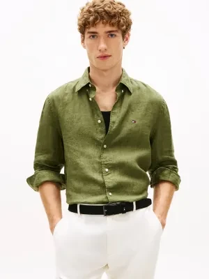 Tommy Hilfiger Lniana koszula | Regular Fit