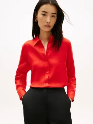 Tommy Hilfiger Lniana koszula | Relaxed fit