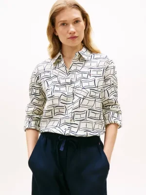 Tommy Hilfiger Lniana koszula | Relaxed fit