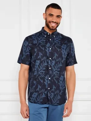 Tommy Hilfiger Lniana koszula TROPICAL | Regular Fit
