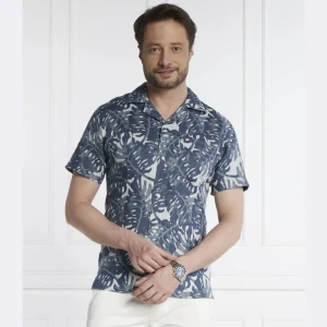 Tommy Hilfiger Lniana koszula W-DIFFUSED FOLIAGE | Regular Fit