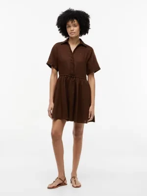 Tommy Hilfiger Lniana sukienka