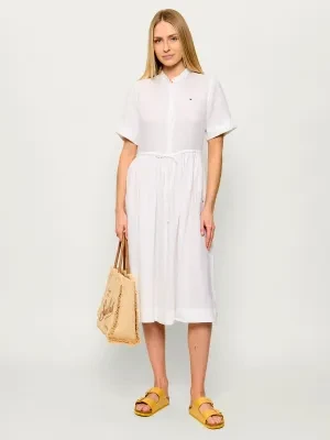 Tommy Hilfiger Lniana sukienka