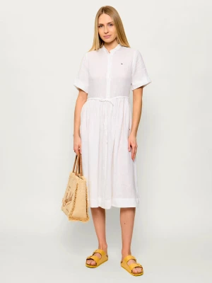Tommy Hilfiger Lniana sukienka
