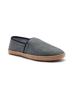 Tommy Hilfiger Lniane espadryle CHAMBRAY