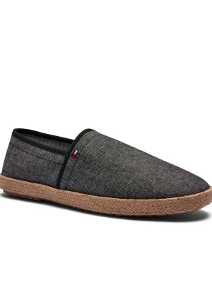 Tommy Hilfiger Lniane espadryle CHAMBRAY