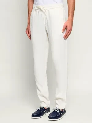 Tommy Hilfiger Lniane spodnie chino HARLEM | Regular Fit