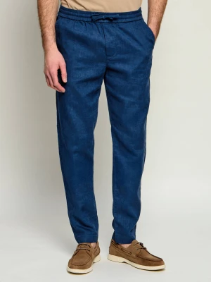 Tommy Hilfiger Lniane spodnie chino HARLEM | Regular Fit