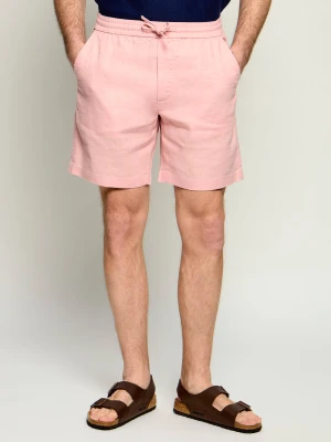 Tommy Hilfiger Lniane szorty chino DOVER | Regular Fit