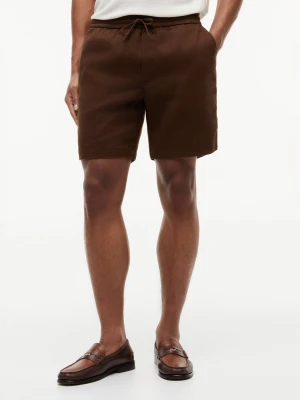 Tommy Hilfiger Lniane szorty chino DOVER | Regular Fit