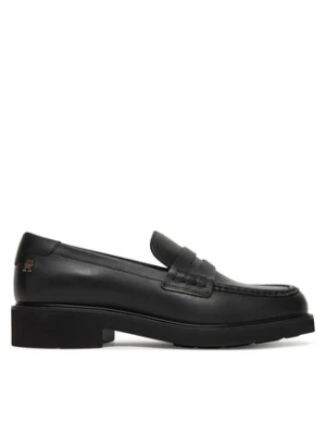 Tommy Hilfiger Loafersy Elettra Penny Leather FW0FW09360 Czarny